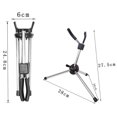 thumbnail image 3 of Soporte Soporte de saxofón plegable Soporte de piso de metal portátil Alto Sax Soporte de aleación de aluminio con bolsa de transporte Maboto  Soporte, 3 of 6