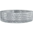 thumbnail image 4 of CastelloUSA Scotch Round Basin Glass Crystal Bathroom Vessel Sink in Multiple Colors 16" - Clear, 4 of 5