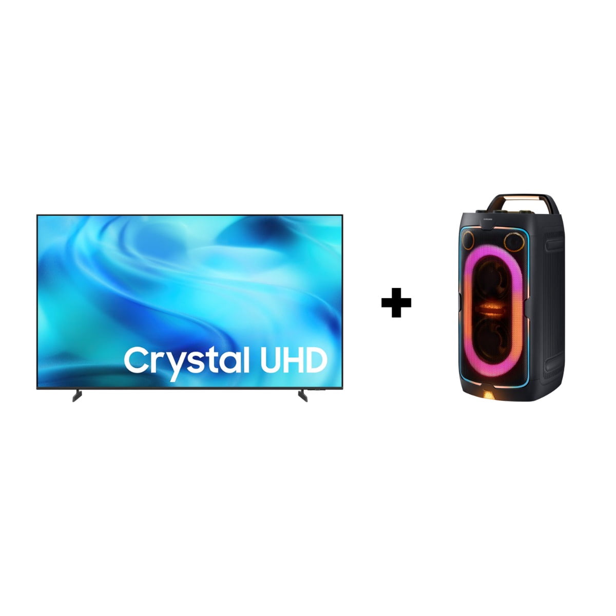 Combo TV Samsung 75" Crystal UHD U8200HF 4K Vision AI + Torre de Sonido MX-ST40F 160W