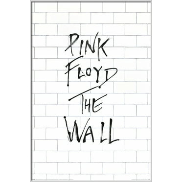 Pink Floyd The Wall - Framed Music Poster (Album Cover / Wall) (Size: 25" x 37") (Shiny White Aluminum Frame)