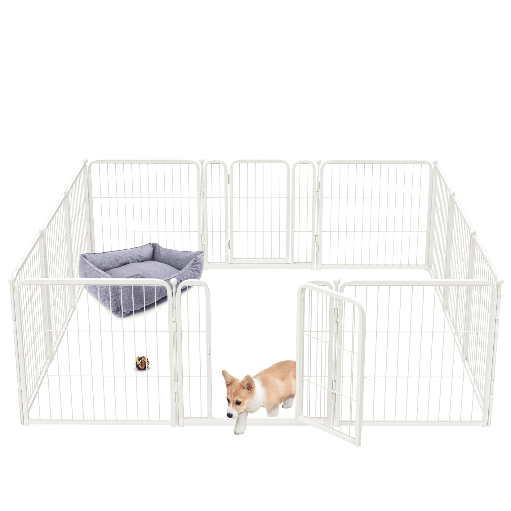 FXW HomePlus Dog Playpen Indoor, 16 Panels 24" Height Dog Fence