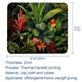 thumbnail image 5 of Tropical Plants Square Desk Mat Gaming Mouse Pad, 8.3x9.8 Inch Non-Slip Rubber Bottom Printed Design - Suitable for Office and Gaming, 5 of 6