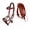 Mahogany/Beaded, variant on Horse Western Black Leather Beaded Bitless Padded Sidepull Bridle Reins 77RS17BK
