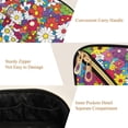thumbnail image 5 of FORMRS Makeup Bag Travel Cosmetic Organizer for Women Fold Flat Zipper Pouch with Handle, Whimsical Floral, 5 of 8