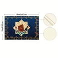 thumbnail image 6 of Happy Passover Table Runner Pesach Star of David Jewish Festival Holiday Party Home Kitchen Dining Room Table Decor (12" x 18"), 6 of 6