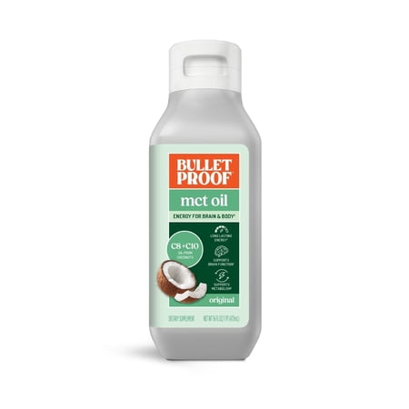 Bulletproof MCT Oil, 16 Ounces, Made with C10 and C8 Oil, Keto Friendly Fuel For Sustained Energy