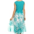 thumbnail image 2 of Sakkas Flora & Fauna Two Way Dress - Teal - OSP, 2 of 4