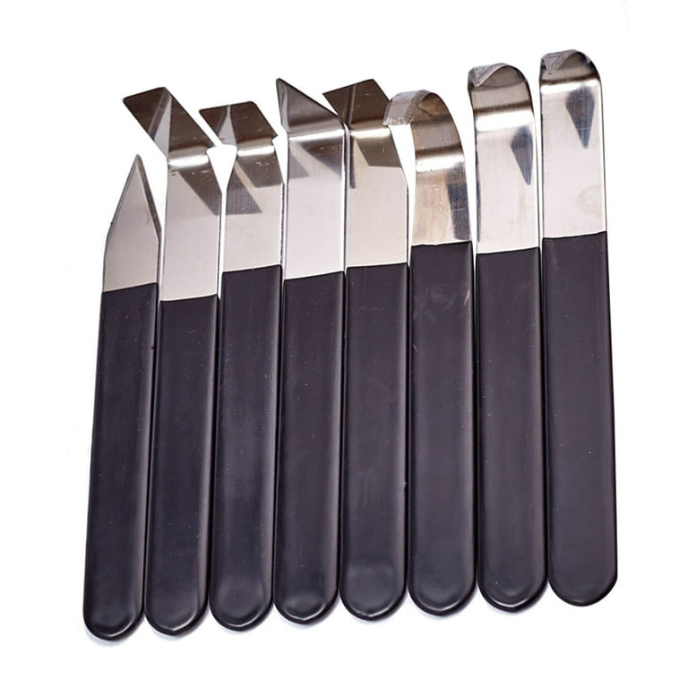8pcs Pottery Tools Stainless Steel Clay Sculpture Modeling Hand Tools Craft Trimming  Ceramic Tools Set 