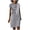 A-Grey1243, variant on SONXAHE Women's Chic Tie-Neck Knee Length Dress Short Sleeve Formal Daily Sheath Mini Dress
