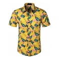 thumbnail image 2 of Camisa estampada con fruta de plátano en 3D para hombre, camisas hawaianas casuales de manga corta para playa, camisetas de vacaciones de talla grande para hombre, ropa de calle, 2 of 4
