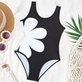 thumbnail image 5 of SHenli Girls Swimming Suit One Piece Swimwear Soild Color Adjusting Drawstring Swimsuits Beachwear for 6-14Y, 5 of 7