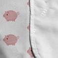 thumbnail image 4 of Pig Microwave Oven Cover, Concept of Continued Piglet Silhouettes with Swirling Tails on a Plain Background, Water Resistant Organizer with Pockets Kitchen, 36" x 12", Pale Pink White, by Ambesonne, 4 of 4