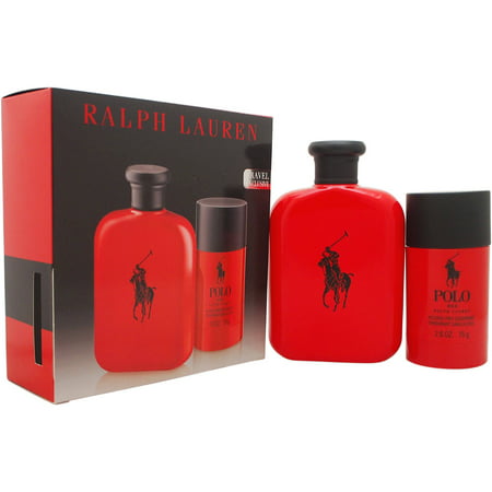 Polo rouge par Ralph Lauren pour les hommes - 2 Pc Gift Set, 4,2 oz EDT vaporisateur 2.6oz Déodorant