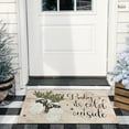 thumbnail image 4 of Winter Door Mat Outdoorfor for Front Door,Knitted Gloves Baby Its Cold Outside Welcome Doormat,Christmas Xmas Holiday Floor Rug for Porch Entrance Farmhouse Decor 30" x 17", 4 of 6