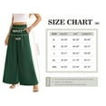 thumbnail image 2 of Uvplove Women's Wide Leg Trousers Palazzo Pants Drawstring Waist Summer Loose Trousers with Pockets Black-M, 2 of 14