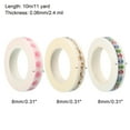 thumbnail image 2 of Unique Bargains Autocollant de Maquillage Washi Tape 8mmx10m - Flèche, Cœur, Pattes 3 Rouleaux, 2 of 5