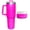 Dark Pink, variant on 40 oz Tumbler with Handle and Straw with Detachable Bluetooth Speaker -Dasoch Stainless Steel-(Patent Pending Design)