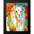 thumbnail image 2 of OnRei 15x18 Black Modern Framed Museum Art Print Titled - Vibrant Lion, 2 of 5