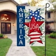 thumbnail image 3 of Patriotic Stars and Stripes Garden Flag, 4th of July Independence Memorial Day Yard Outdoor Decoration 12 x 18 Inch - style:style1;, 3 of 5