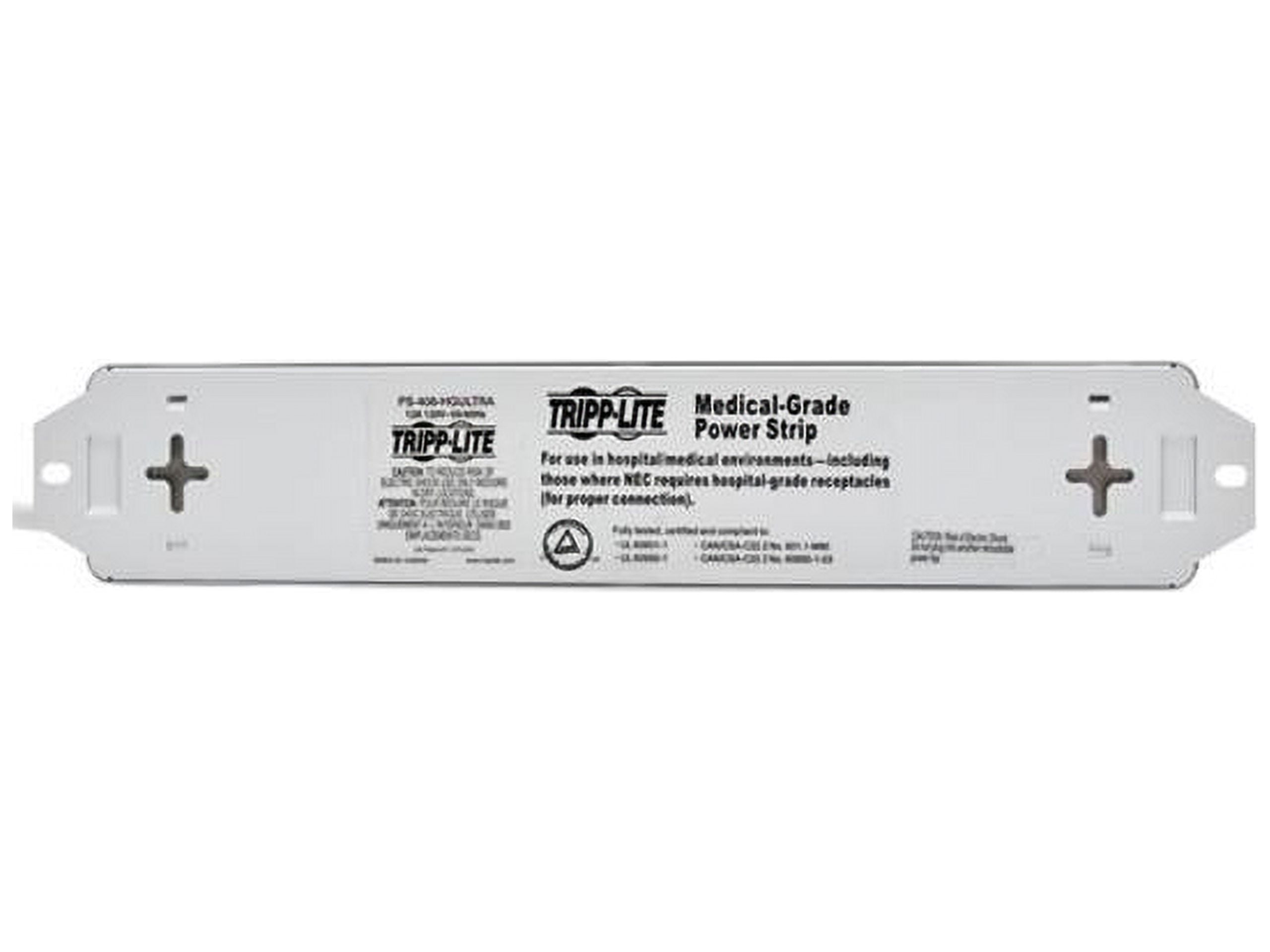 Tripp Lite UL 60601-1 Medical-Grade Power Strip w/ 4 15A Hospital-Grade Outlets