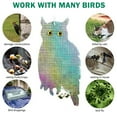 thumbnail image 6 of HOMEYA 2 Pack Reflective Bird Repellent Scare Owl Reflective Yard Garden Hanging Device Fake Owl Decoy Will Keep Woodpecker & Other Birds Away from Property, 6 of 9