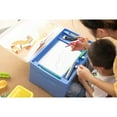 thumbnail image 4 of Kids Portable Fold-able Plastic Lap Tray, Blue and White, 4 of 6