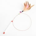 thumbnail image 6 of AUHomi Cat Feather Toy, Cat Toys Wand, 1PCS Interactive Pet Cat Kitten Chaser Teaser Wire Wand with Bell Beads for Cat Exercise Play Fun Gifts, 6 of 9