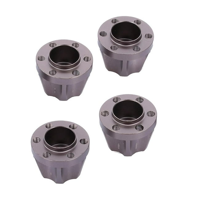 Adaptadores de cubos hexagonales de rueda de metal lucky3celectronics para coche RC Crawler 1/10, 15 mm Titanio
