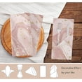 thumbnail image 4 of GZHJMY Rose Pink Lifelike Marble Cloth Napkins, Set of 6 20 x 20 Inch Soft & Comfortable Polyester Dinner Napkins for Family, Restaurant, Holiday, Weddings, Parties, 4 of 5