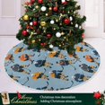 thumbnail image 3 of Yayeee Christmas Tree Skirt 47 inches for Xmas Tree Holiday Party Decoration, Cartoon Hockey Pattern, 3 of 6