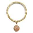 thumbnail image 1 of Patrón de rayas irregulares de cuerda, madera Pulsera de cadena de Joyas oro colgante redondo Unbranded M, 1 of 3