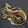 thumbnail image 3 of CafePress - Gold Norse Dragon T Shirt - Womens Tri-blend T-Shirt, 3 of 4
