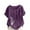 Purple, variant on Vmvidoty Women's Cotton Linen Floral Top Short Sleeved T-Shirt Round Neck Casual Blouses Tee Top Black XXL