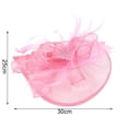 thumbnail image 7 of Travelwant Fascinators Hat Flower Mesh Ribbons Feathers on a Headband and a Clip Tea Party Headwear for Girls and Women, 7 of 7