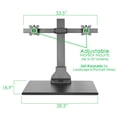thumbnail image 6 of AdvanceUp  Electric Automatic Standing Desk Converter Riser with Dual Monitor, 6 of 10