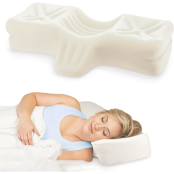 Therapeutica Cervical Orthopedic Foam Pillow – Back and Side Sleeping, Firm – Petite