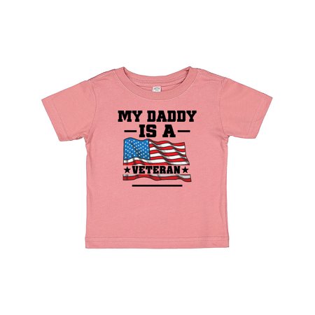 

Inktastic My Daddy is a Veteran Gift Baby Boy or Baby Girl T-Shirt