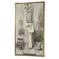 thumbnail image 1 of Designart - French Bathroom Vintage II - Traditional Bathroom Framed Canvas, 1 of 3