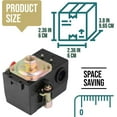 thumbnail image 2 of Heavy Duty Air Compressor Pressure Switch Control 90-125 Psi Single Port, 26a Replaces, 2 of 5