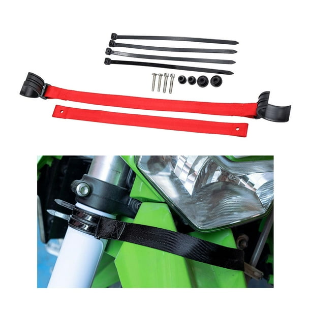 Cuerdas de Universales para Motocicletas, Correas de Sujeción Resistentes de Plástico, Correas de Remolque para Vehículos de Motocross Luz roja Yotijar Cinturones de tracción para motocicletas