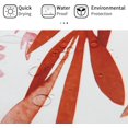 thumbnail image 2 of Red Shower Curtain Set, Spring Eucalyptus Plant Leaves Fabric Shower Curtain, Watercolor Floral Botanical Nature Aesthetic Shower Curtain for Bathroom Decor, 72 x 72, 2 of 5