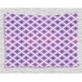 thumbnail image 1 of Purple Decor Tapestry, Retro Innovative Abstract Square Pattern Modern Home Decor Effect Graphic, Wall Hanging for Bedroom Living Room Dorm Decor, 60W X 40L Inches, Violet White, by Ambesonne, 1 of 2