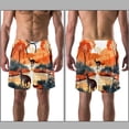 thumbnail image 3 of luoweisi Men's Beach Shorts Quick Dry Swim Trunks with Mesh Lining Kangaroo S, 3 of 5