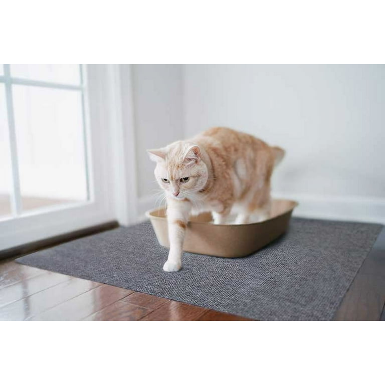 Cat Litter Mat by Americat 36 x 28 Inches Machine Washable for Easy Clean Waterproof Made in USA X Large Mat Traps Litter Around Cat Litter Box Protects Floors Walmart