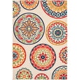 thumbnail image 1 of Central Oriental 1660.04.51EC Tapis Rectangulaire Abstrait en Polypropylène 5 Pi. 3 Po. x 7 Pi., Bleu, Rouille & Rouge, 1 of 1