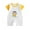 Yellow#1, variant on CheerKidz 1-12M Baby Boys Girls Crawling Clothes Cotton Summer Thin Short-sleeved Jumpsuit for Toddler,Perfect for Comfort and Mobility(Orange#3,1-4 Months)
