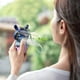 thumbnail image 4 of Portable Fan Desk Fan Portable Two-Speed Handheld Fan Electroplating Gradient Color Rabbit Pocket Cooling Fan, 4 of 5
