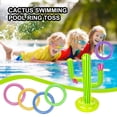 thumbnail image 3 of Inflatable Water Game Cactus Ring Toss Game Set Includes Inflatable for Summer Pool Beach Lawn Party Games Water Sport Fun Toys, 3 of 5