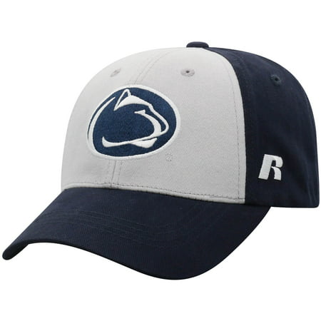 Men's Russell Athletic Gray/Navy Penn State Nittany Lions Endless Two-Tone Adjustable Hat - OSFA