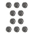 thumbnail image 1 of Qarigey de cuentas, para el tobillo, espaciador de cuentas decorativas, fabricación de joyas DIY, encontrar artesanía hecha a Plata Negro 8mm 10piezas, 1 of 6